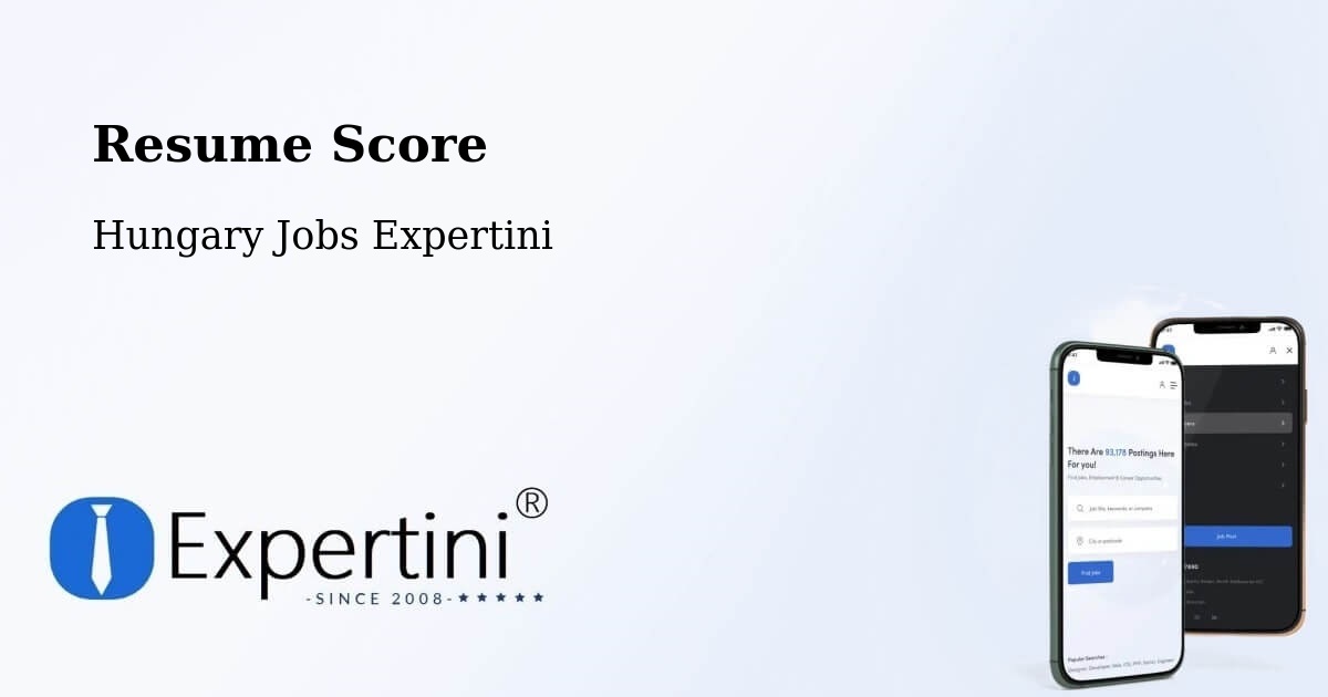 Resume Score & Job Description Match Tool – Kosd - Hungary Jobs Expertini
